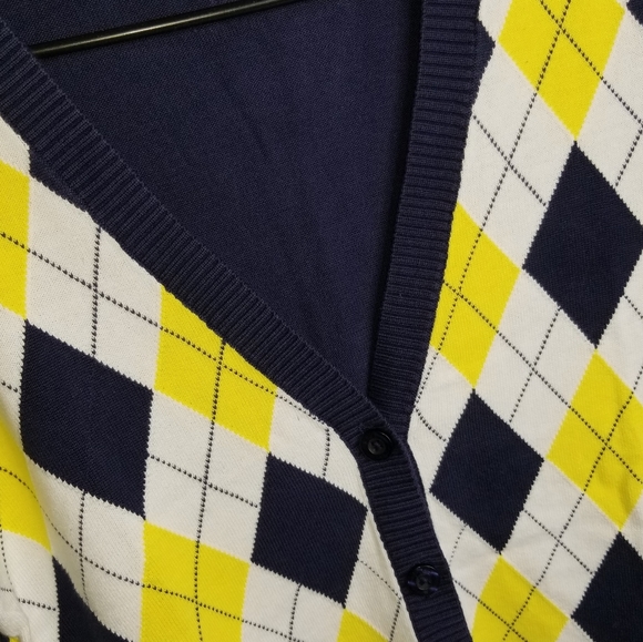 Fila Argyle Tennis Pants & Cardigan Set US Small - Picture 3 of 11